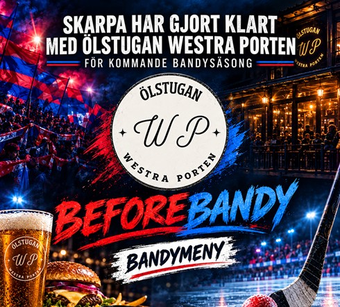 Skarpa värmer upp på Ölstugan Westra porten.