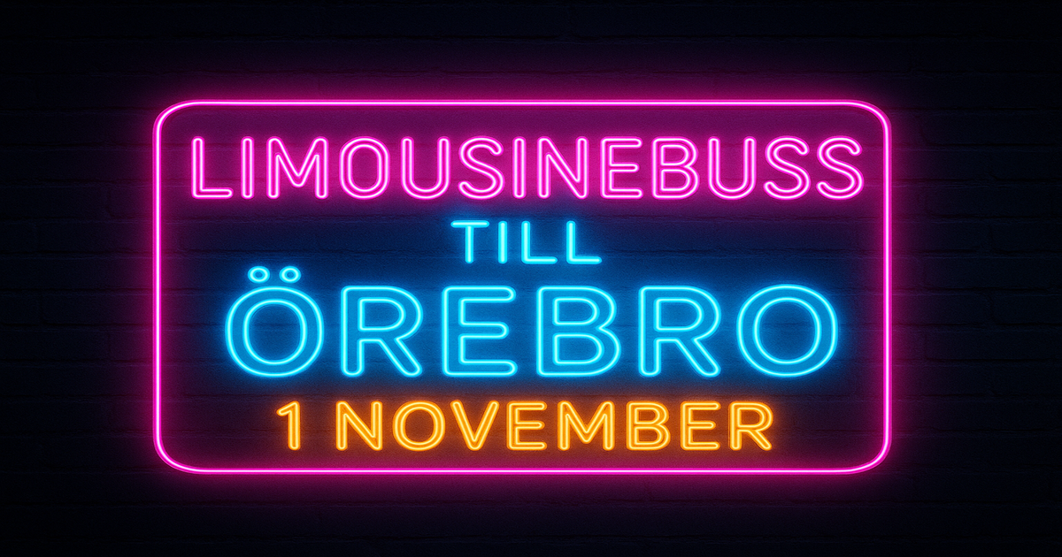 Limousinebuss till Örebro